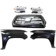 Grille Kit Fits 2016-2017 Toyota Tacoma with Left Right Fenders and Headlight Grille Kit Fits 2016-2017 Toyota Tacoma with Left Right Fenders and Headlight