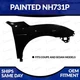 NEW Painted NH731P Passenger Fender For 2016-2018 Honda Civic Sedan/Coupe
