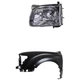 Fender and Headlight Kit For 2001-2004 Toyota Tacoma Primed Front Driver Side Fender and Headlight Kit For 2001-2004 Toyota Tacoma Primed Front Driver Side