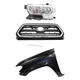 Grille Kit For 2016-2017 Toyota Tacome Chrome/Black with LH Fender and Headlight Grille Kit For 2016-2017 Toyota Tacome Chrome/Black with LH Fender and Headlight