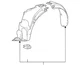 Genuine GM Fender Liner 42802435 Genuine GM Fender Liner 42802435
