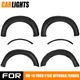 Fit For 2009-2014 Ford F150 Offroad Pocket Rivet Style Black Wheel Fender Flares