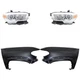 Headlight Kit For 2016-18 Toyota Tacoma LH RH Assy Halogen Fits Wheel Arch Trim