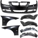 Front Bumper Cover Kit with Fenders and Liners For 2007-2008 BMW Sedan Wagon Front Bumper Cover Kit with Fenders and Liners For 2007-2008 BMW Sedan Wagon