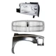 Grille Kit For 2002 Dodge Ram 1500 Horizontal Bar with RH Fender and Headlight Grille Kit For 2002 Dodge Ram 1500 Horizontal Bar with RH Fender and Headlight