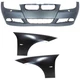 Front Bumper Cover Kit with Fenders For 2007-2008 BMW 328i E90 Sedan E91 Wagon Front Bumper Cover Kit with Fenders For 2007-2008 BMW 328i E90 Sedan E91 Wagon