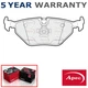 Apec Rear Brake Pads Set Fits Rover 75 BMW 3 Series Z4 MG ZT 6 XPower Saab 9-5