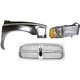 RAM 1500 02-02 GRILLE Chrome Shell with Paintable Insert 3-pc Kit Fender and Hea RAM 1500 02-02 GRILLE Chrome Shell with Paintable Insert 3-pc Kit Fender and Hea