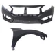 Bumper Cover Fender For 2016-2018 Honda Civic Front US Built Coupe or Sedan