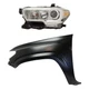 Fender Kit For 2019-23 Toyota Tacoma Front Left CAPA Headlamp with Fog Lamp Hole Fender Kit For 2019-23 Toyota Tacoma Front Left CAPA Headlamp with Fog Lamp Hole