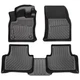 Floor Mats Liner Carpets For 2022-2024 Volkswagen Taos TPE Rubber All Weather