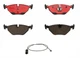 Ceramic Rear Brake Pads and Wear Sensor Brembo For BMW E36 323i 323is 328i 328is