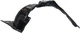 New Front, Passenger Side Fender Liner For Mitsubishi Mirage 2014-2020 New Front, Passenger Side Fender Liner For Mitsubishi Mirage 2014-2020
