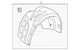 Genuine Audi Fender Splash Shield 4G8-821-172-F