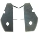 For 09-14 Challenger Coupe 2DR Front Bumper Extension End Cap Plastic Pair Set For 09-14 Challenger Coupe 2DR Front Bumper Extension End Cap Plastic Pair Set