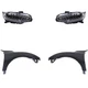 CIVIC 16-18 HEAD LAMP RH AND LH Assembly LED 4-pc Kit with Fenders