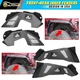 Front + Rear Inner Fender Liners for 2007-2018 Jeep Wrangler JK JKU Offroad 4Pcs Front + Rear Inner Fender Liners for 2007-2018 Jeep Wrangler JK JKU Offroad 4Pcs