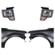 Headlight Kit Fits 2010-2014 Ford F-150 Left & Right Assembly CAPA with Fenders Headlight Kit Fits 2010-2014 Ford F-150 Left & Right Assembly CAPA with Fenders