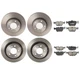 Akebono Euro Front Rear Brake Kit Vented Disc Rotors Pads For BMW E39 525i 528i