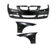 Set of 3 Front Primed Bumper Cover Kit Fits BMW 323i 325i 328i 330i 335i 335xi Set of 3 Front Primed Bumper Cover Kit Fits BMW 323i 325i 328i 330i 335i 335xi