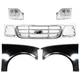 Grille For 1999 2000 2001 2002 2003 Ford F-150 Chrome Cross Bar w/ Headlight Kit