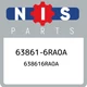 63861-6RA0A Nissan 638616ra0a 638616RA0A, New Genuine OEM Part