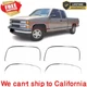 Fits GMC New Chrome Fender Trim Front Left Rear Right Set of 4pc
