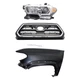 Grille For 2016-2017 Toyota Tacoma with Left Side Fender and Headlight SR5 Kit