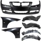 Bumper Cover Fender Liner Fender For 2006 BMW 325i Front Set of 7 Bumper Cover Fender Liner Fender For 2006 BMW 325i Front Set of 7