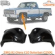 New Front Inner Fender LH & RH Steel Black For 1981-91 Chevy C10 Suburban C1500 New Front Inner Fender LH & RH Steel Black For 1981-91 Chevy C10 Suburban C1500