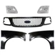 Grille For 1999-2003 Ford F-150 PTM Honeycomb w/ LH RH Fenders and Headlight Kit