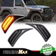 2X Amber LED Front Fender Marker Indicator Lights For 2018-2023 Jeep Wrangler JL 2X Amber LED Front Fender Marker Indicator Lights For 2018-2023 Jeep Wrangler JL