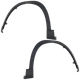 Front, Driver and Passenger Side Fender Flares For Mazda CX-9 2016-2023 Front, Driver and Passenger Side Fender Flares For Mazda CX-9 2016-2023