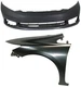 Front Bumper Cover Assembly for 2012-2012 Honda Civic Sedan, 2-Piece Kit with