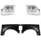 Fender Kit For 97 Ford F-150 F-250 Primed Front Driver and Passenger Side