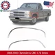 Front Fender Chrome Moldings Trim LH&RH For 1988-2000 Chevrolet & GMC C/K Series