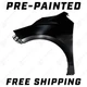 NEW Painted To Match - Front LH Driver Side Fender for 2021-2025 Toyota Sienna