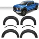 Fit For Ford F150 2009-2014 Offroad Pocket Rivet Style Black Wheel Fender Flares
