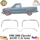 Front&Rear Fender Chrome Trim Moldings LH&RH For 1988-2000 Chevy &GMC C/K Series