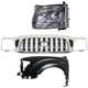 Front Grille Kit For 2001-2004 Toyota Tacoma Base DLX Pre Runner Front Grille Kit For 2001-2004 Toyota Tacoma Base DLX Pre Runner