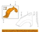 KIA OEM 17-18 Soul-Fender Liner Left 86811B2500 KIA OEM 17-18 Soul-Fender Liner Left 86811B2500