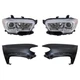 Headlamp Kit For 2019-2023 Toyota Tacoma Left Right Halogen Assembly w/ Fenders