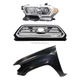 Grille Kit For 2016-2017 Toyota Tacoma with Driver Side Fender and Headlight Grille Kit For 2016-2017 Toyota Tacoma with Driver Side Fender and Headlight