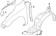 Genuine Subaru Fender 57120FN0009P