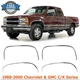 Front Rear Fender Chrome Trim Moldings LH RH For 1988-2000 Chevy GMC C/K Series