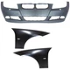 Front Bumper Cover Kit with Fenders For 2007-2008 BMW 328i E90 Sedan E91 Wagon Front Bumper Cover Kit with Fenders For 2007-2008 BMW 328i E90 Sedan E91 Wagon