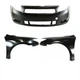 Set of 3 Front Primed Bumper Cover Kit Fits 2005-2010 Scion tC Set of 3 Front Primed Bumper Cover Kit Fits 2005-2010 Scion tC