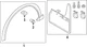 Genuine Audi Wheel Opening Molding 4KE-853-718-F-GRU Genuine Audi Wheel Opening Molding 4KE-853-718-F-GRU