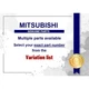 Genuine Mitsubishi Panel Air G - Multiple Part Numbers [Set MR59]