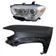 Headlight Kit For 2019-2023 Toyota Tacoma Driver Side Halogen Assembly w/ Fender